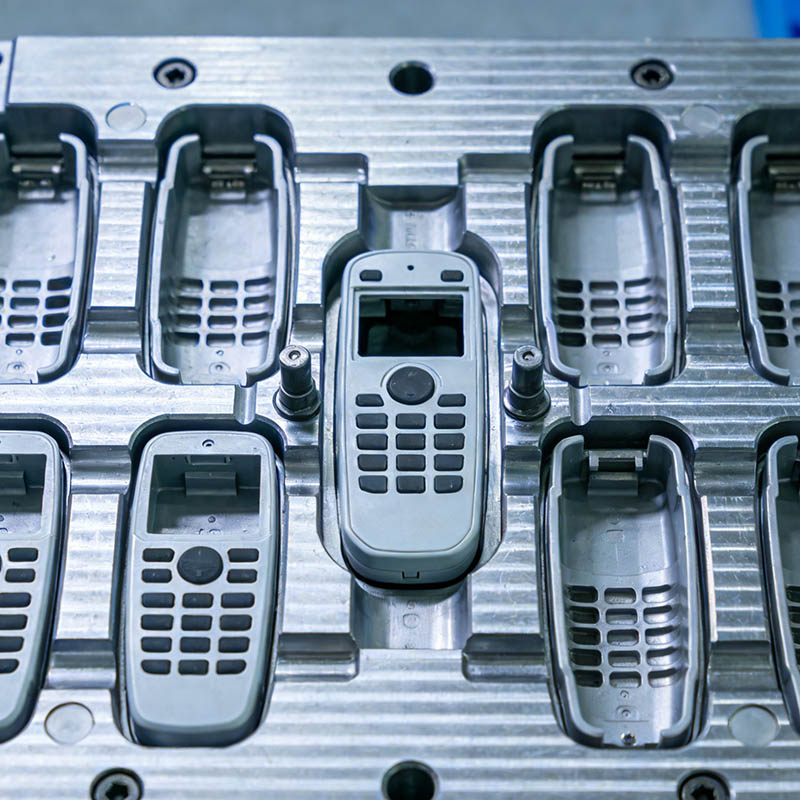 Præcisionssprøjtestøbeform til små fjernbetjeningshuse med høj hulrum