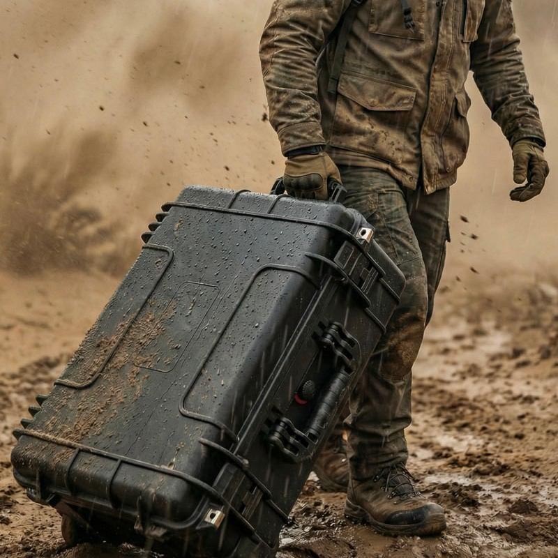 Vindafvisende sand og støv udendørs hård boks